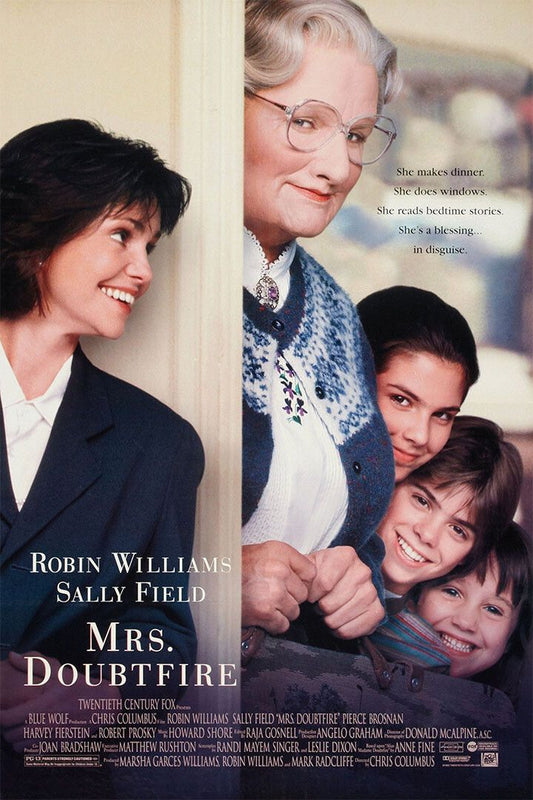 Mrs Doubtfire Movie Comedy Drama Painting Jigsaw Puzzle