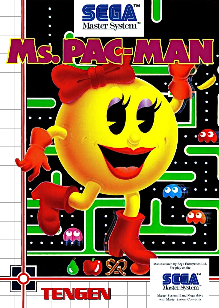 Ms. Pac Man Sega Master System Print Poster