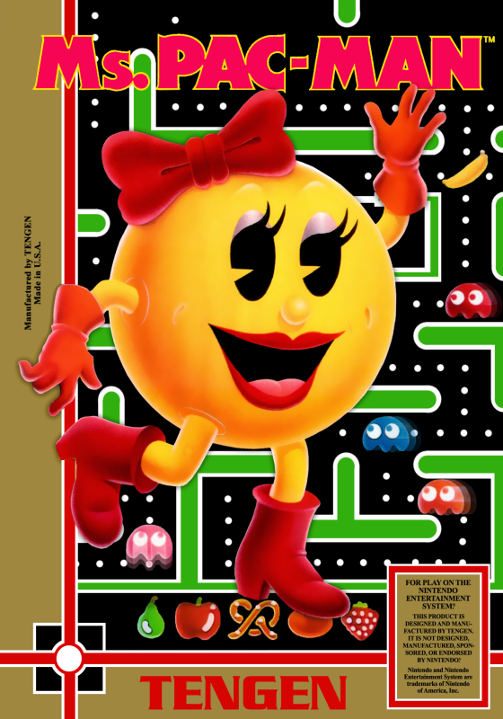 Ms. Pac Man (Usa) (Tengen Unlicensed) Nes Keychain