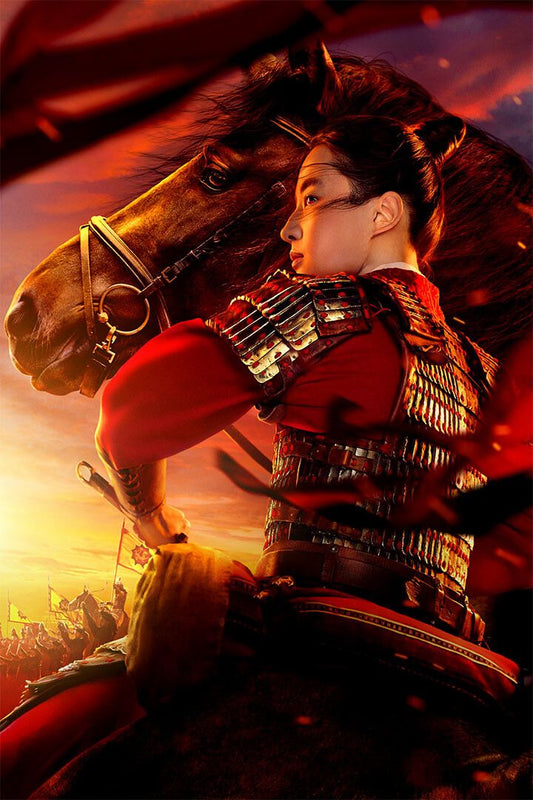 Mulan Movie 2020 Hot Girl Yifei Liu Action Painting Jigsaw Puzzle