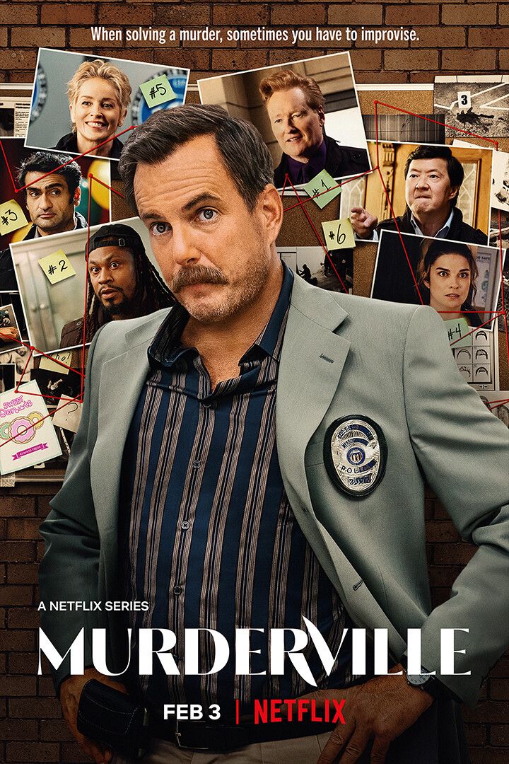 Murderville Movie Comedy Crime Mystery Print Jigsaw Puzzle