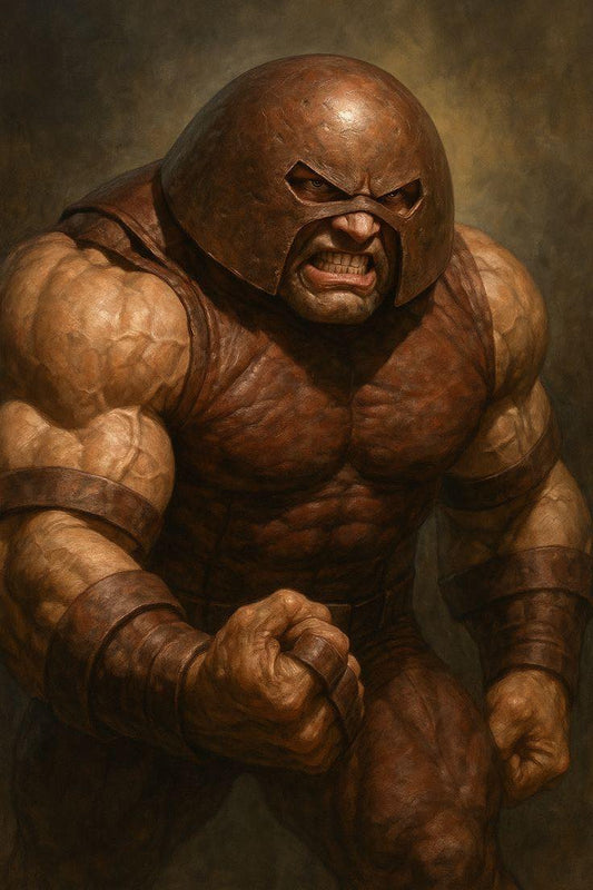 Muscular Character Stance Angry Print Poster
