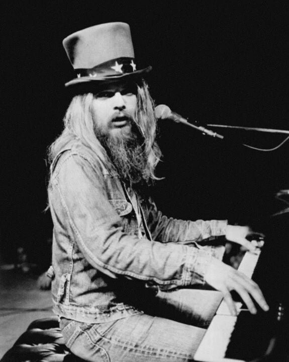 Music Legend Leon Russell Glossy Keychain Singing Print Rock Keychain