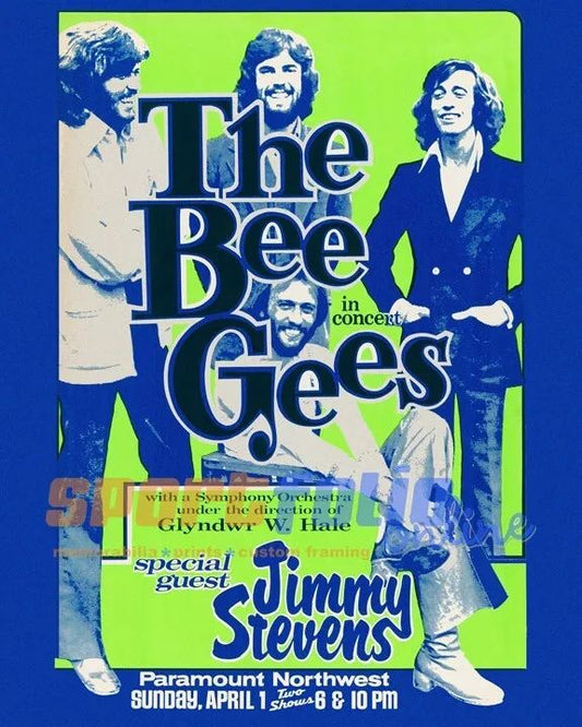 Musical Group The Bee Gees Glossy Keychain Barry Robin Maurice Gibb Keychain