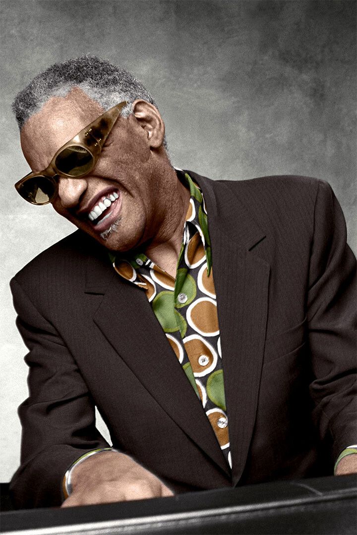 Musician Ray Charles Pianist Artist Painting Jigsaw Puzzle
