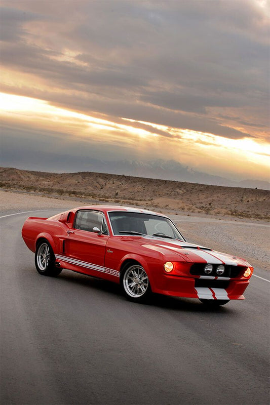 Mustang Gt500 Picture Generations Inspired Print Jigsaw Puzzle