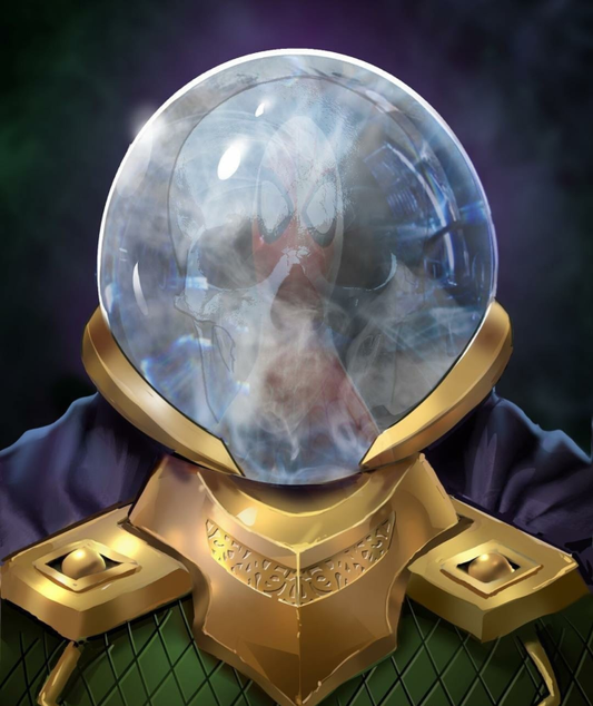 Mysterio Fishbowl Helmet 832 Print Poster