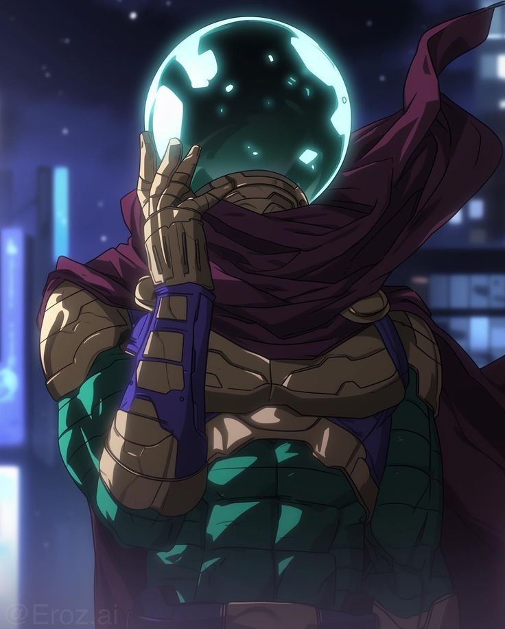 Mysterious Hero With Glowing Orb Print Poster