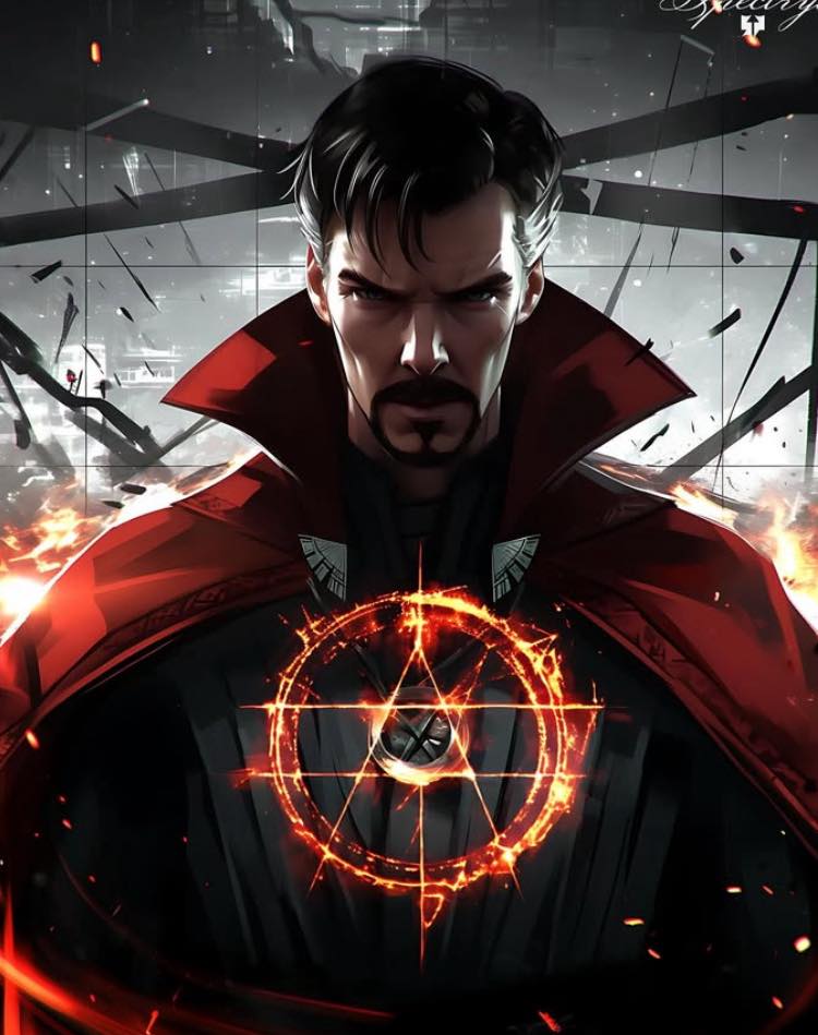 Mystical Hero Portrait (4) Print Poster