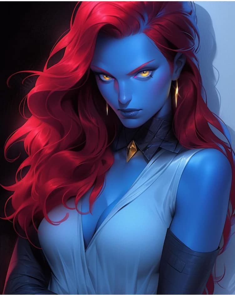 Mystique Portrait Artwork Print Poster