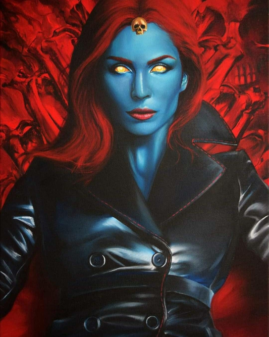 Mystique Red Blue Vision 791 Print Poster