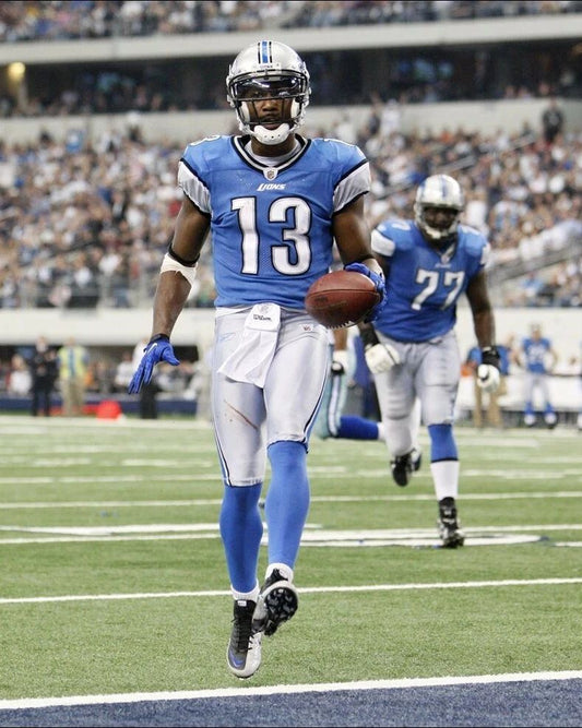 Nate Burleson Keychain Detroit Lions Picture Nfl Football