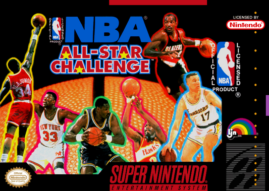 Nba All Star Challenge (Usa) Snes Print Poster