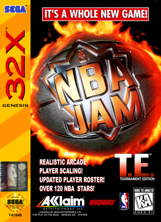 Nba Jam Te Sega 32X Print Poster