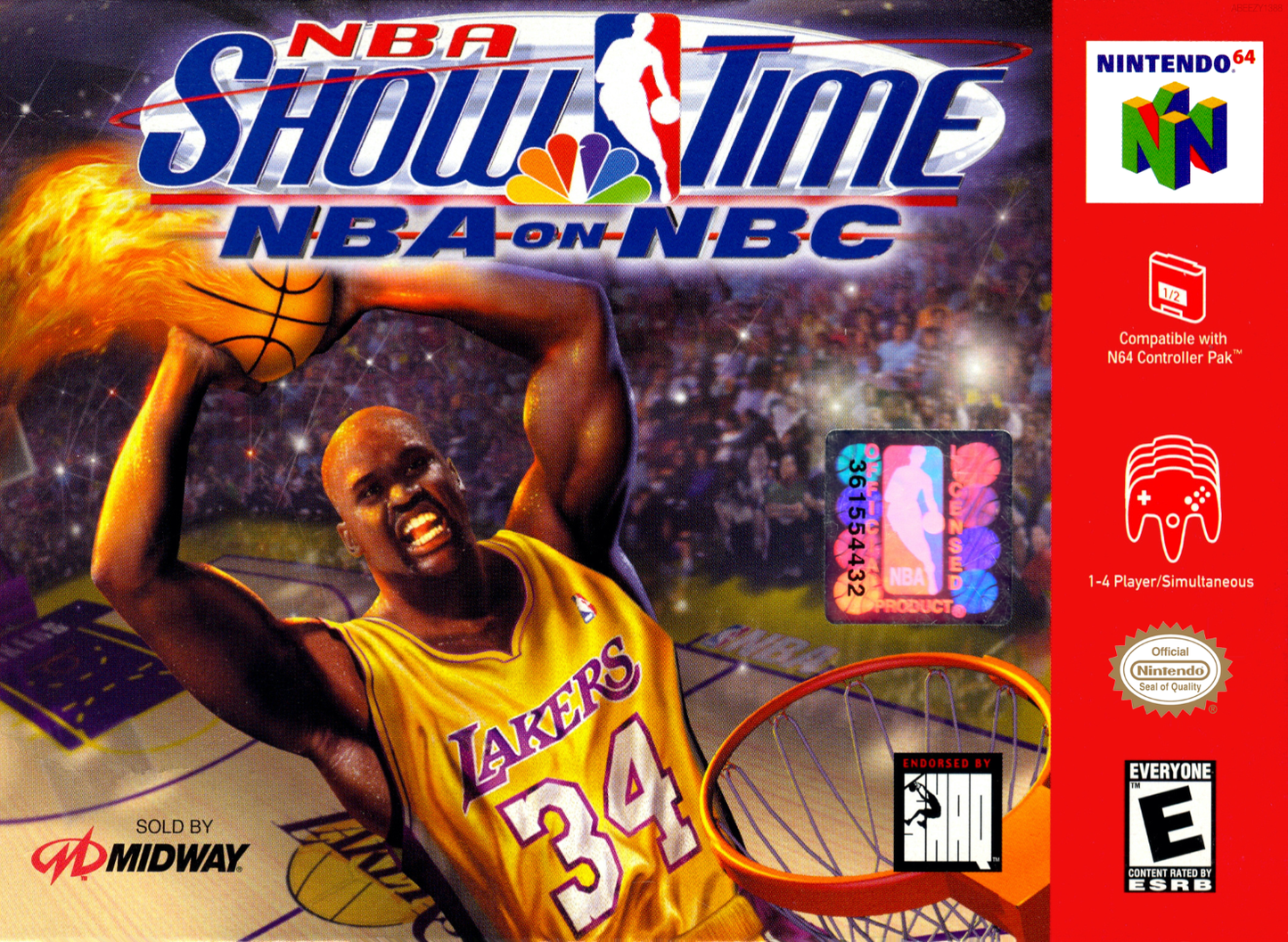 Nba Showtime Nba On Nbc N64 Print Poster