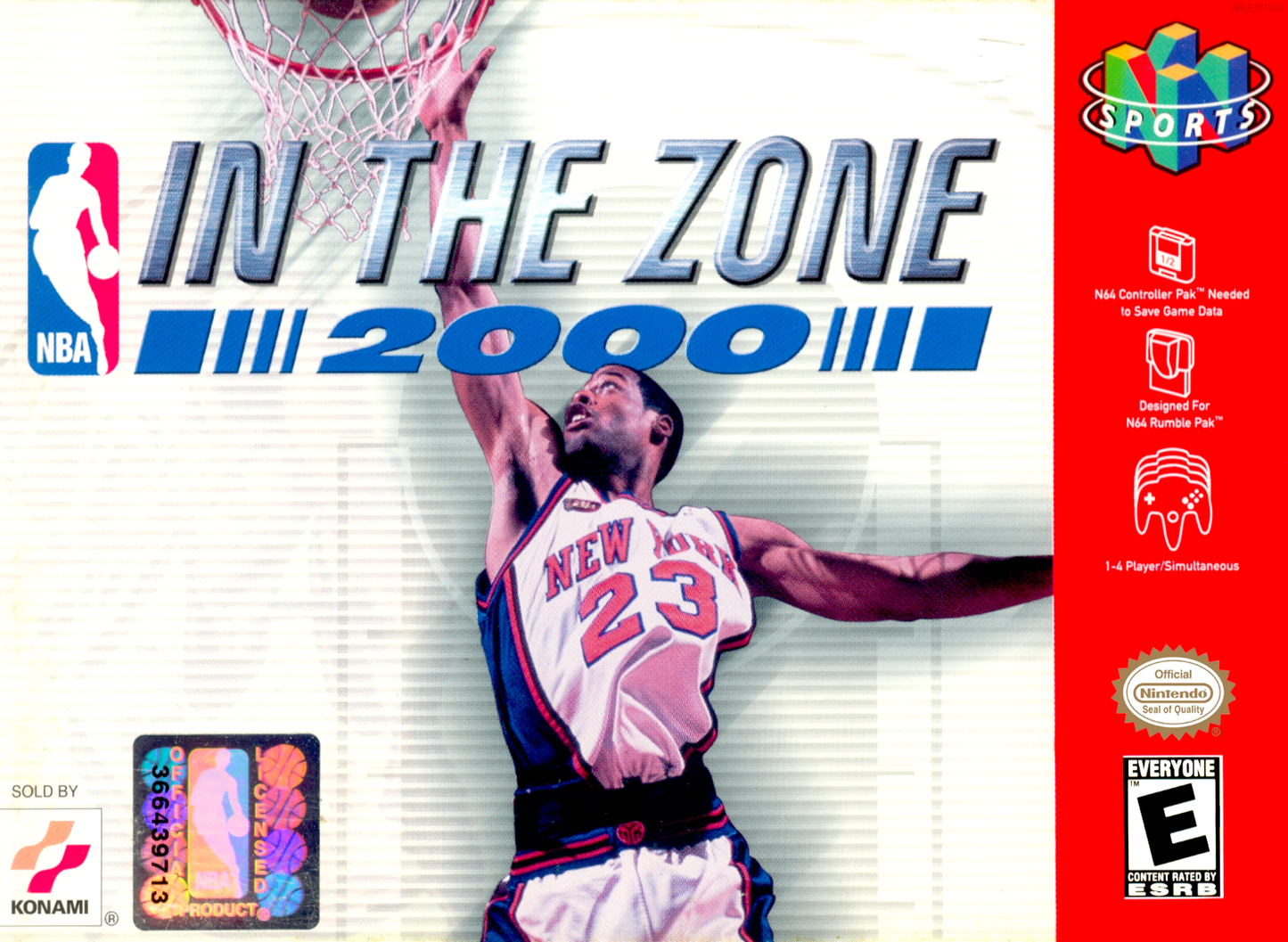 Nba In The Zone 2000 N64 Print Poster