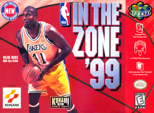 Nba In The Zone 99 N64 Print Poster