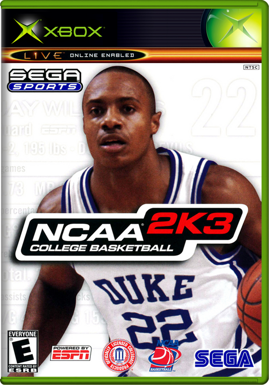 Ncaa College Basketball 2K3 Xbox Print Poster