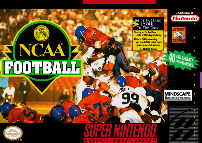 Ncaa Football (Usa) Snes Print Poster