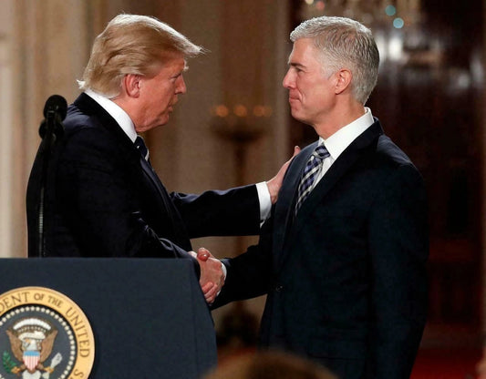 Neil Gorsuch & Gop Republican President Donald Trump Supreme Court Picture Keychain