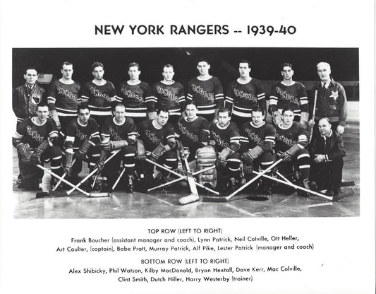 New York Rangers 1939 40 Ny Magnet Hockey Nhl Picture Stanley Cup Champions