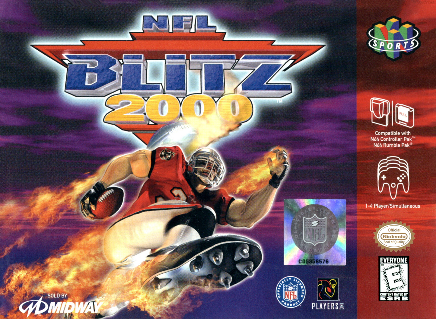 Nfl Blitz 2000 N64 Print Poster
