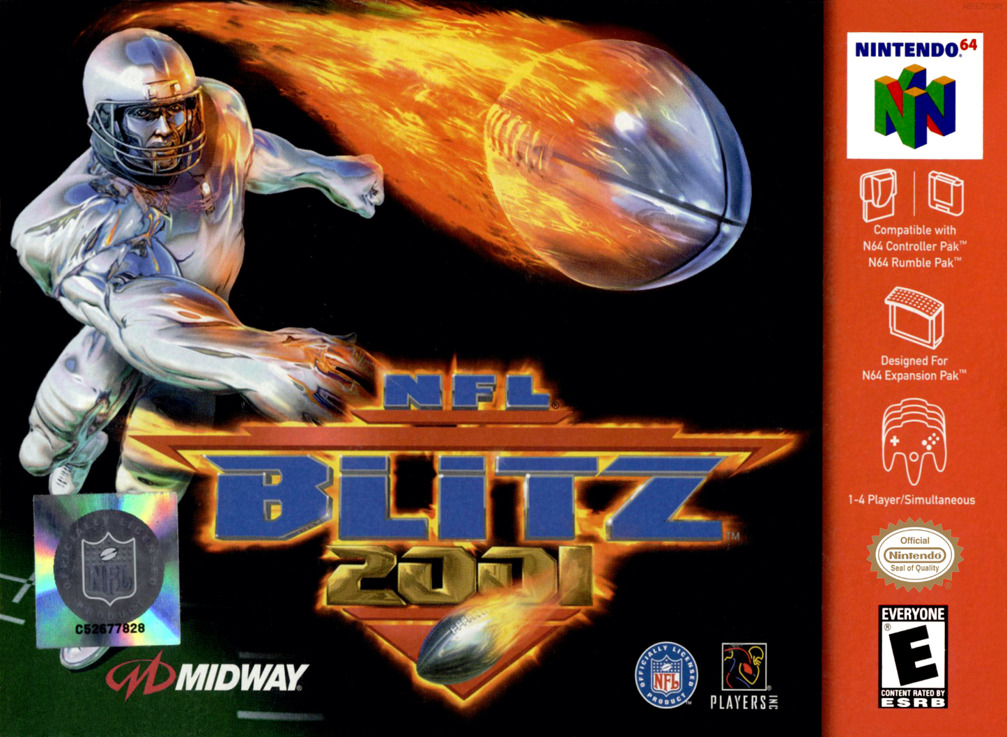 Nfl Blitz 2001 N64 Print Poster
