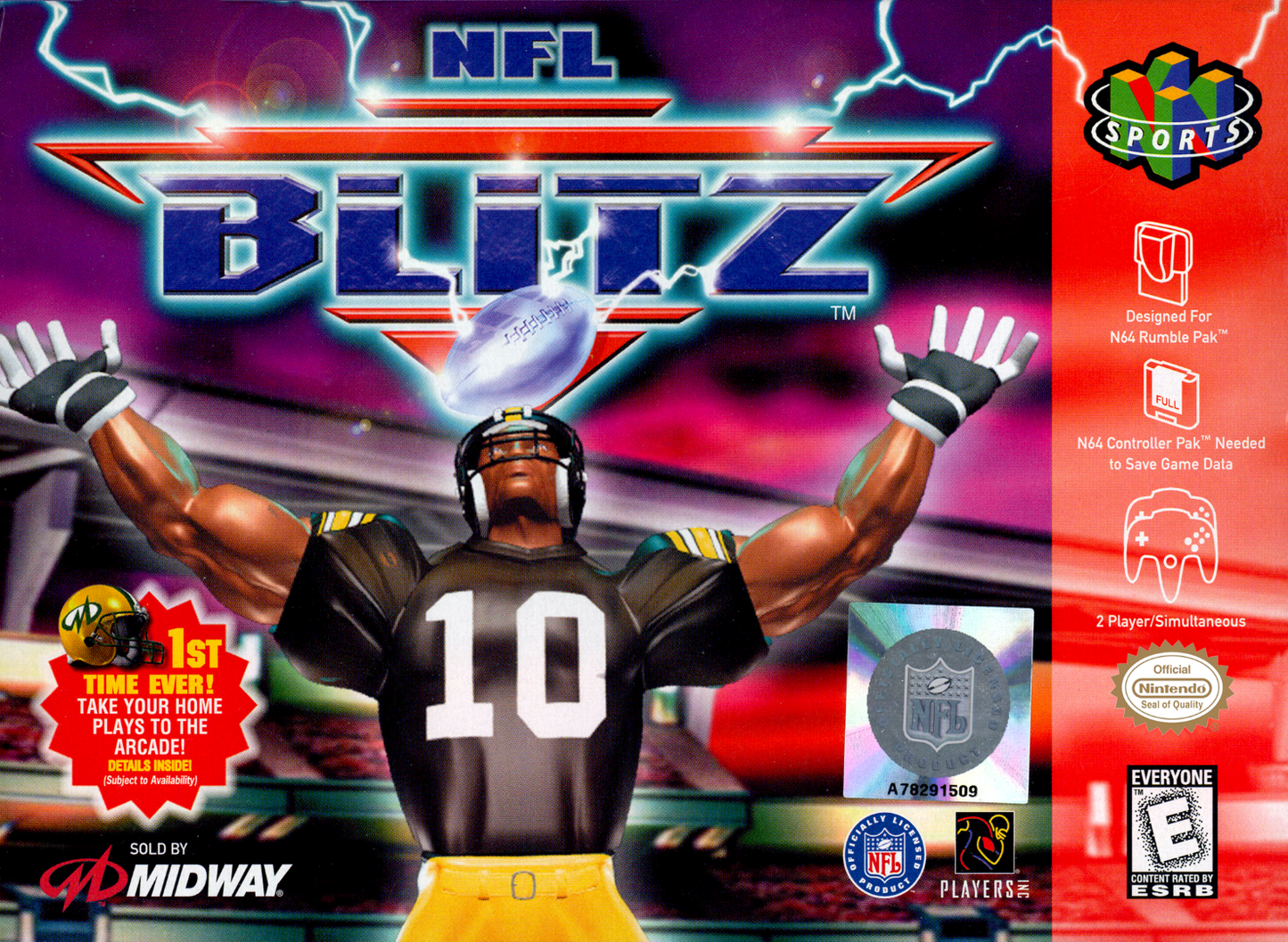 Nfl Blitz N64 Print Poster
