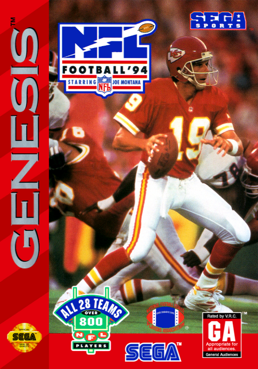 Nfl Football 94 Starring Joe Montana (Usa) Genesis Jigsaw Puzzle