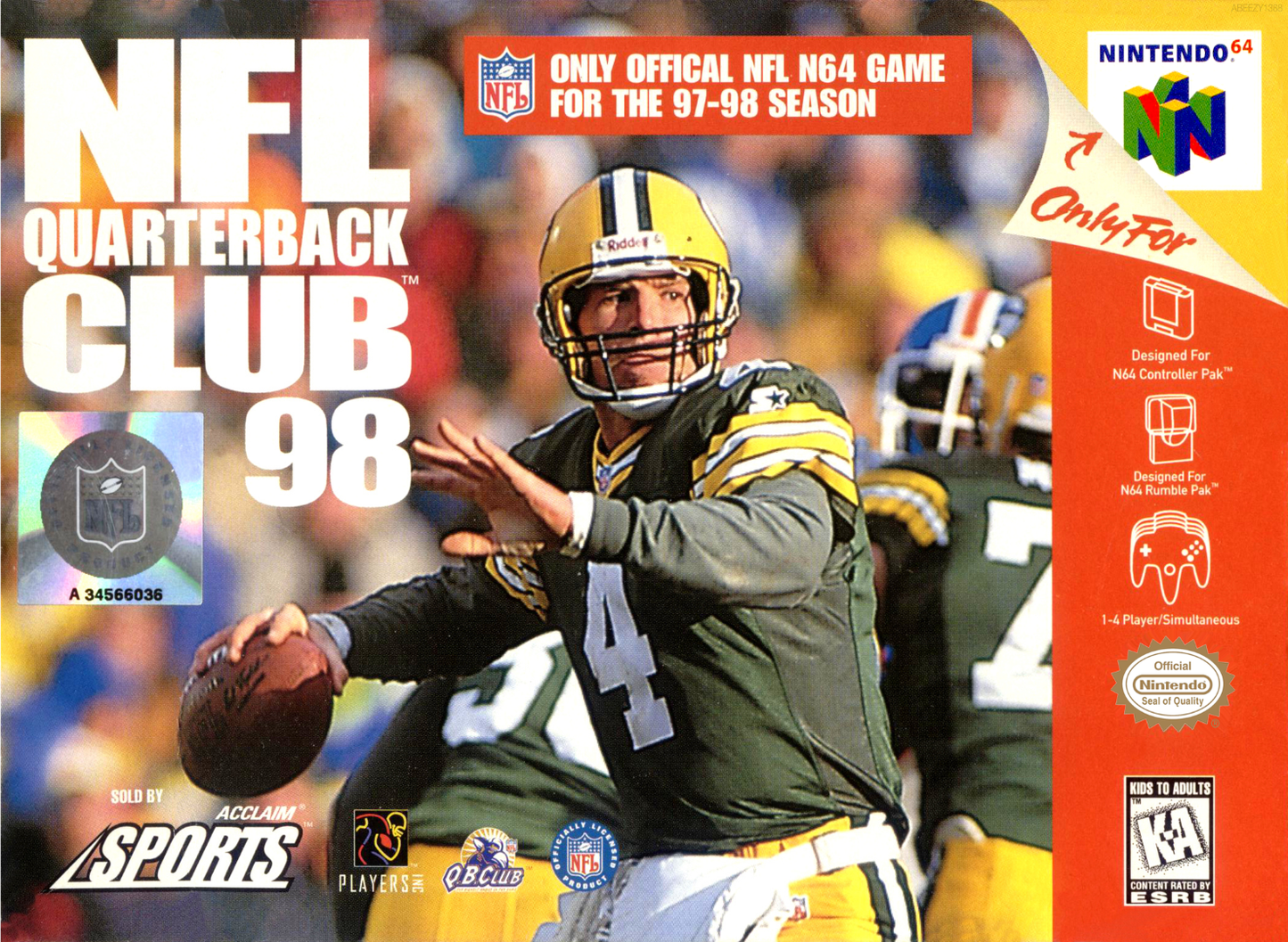 Nfl Quarterback Club 98 N64 Print Poster