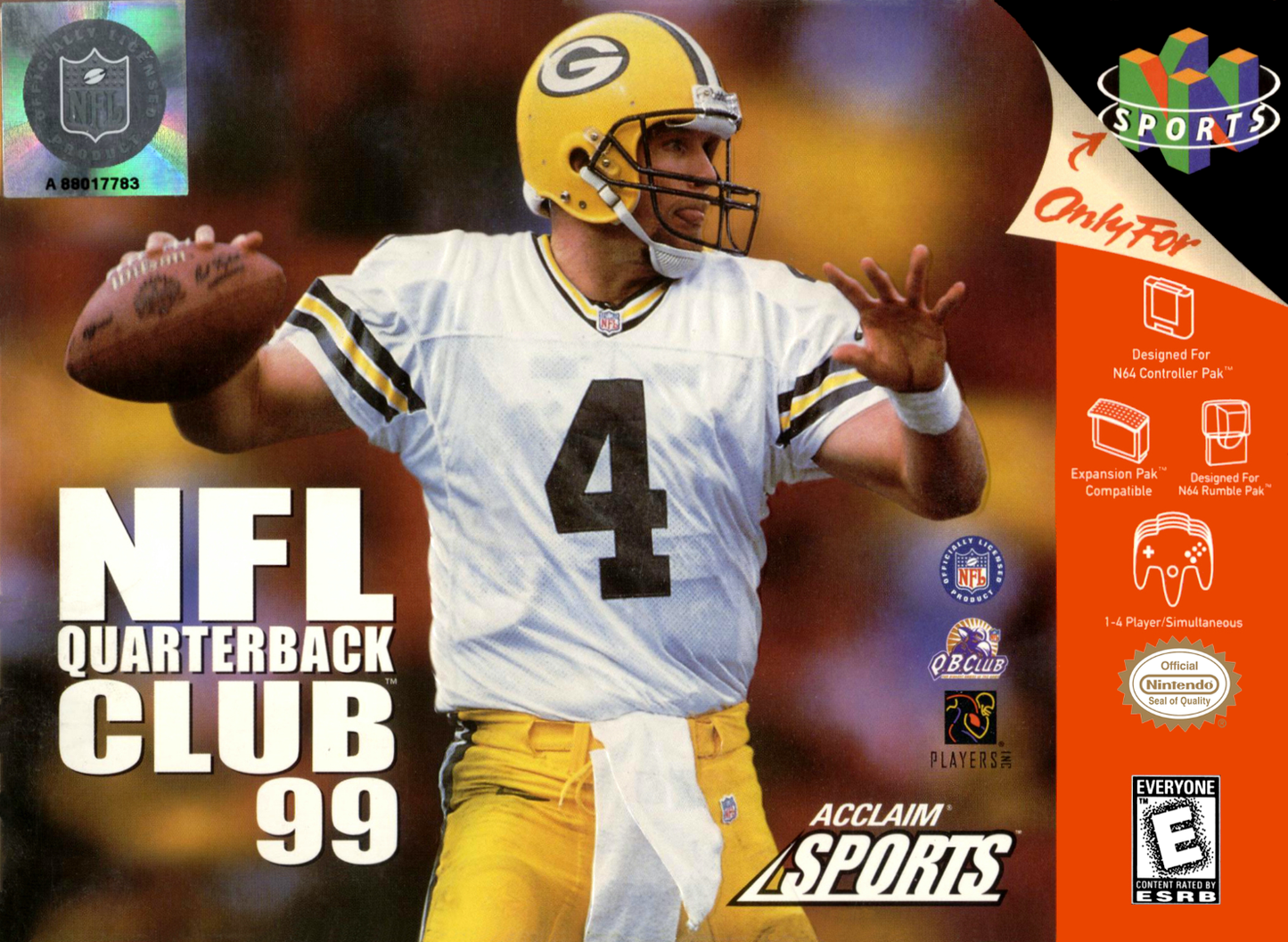 Nfl Quarterback Club 99 N64 Print Poster