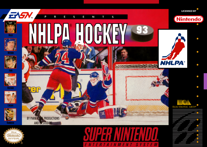 Nhlpa Hockey 93 (Usa) Snes Print Poster