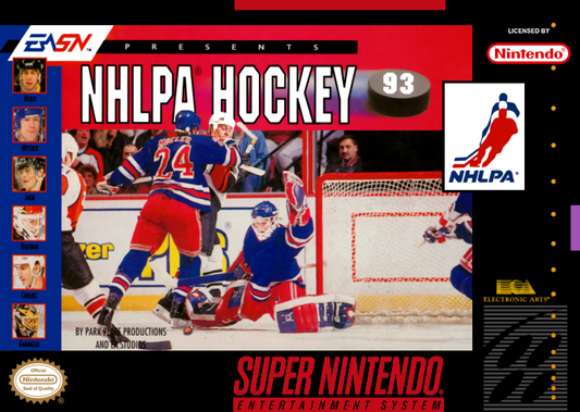 Nhlpa Hockey 93 (Usa) Snes Print Poster