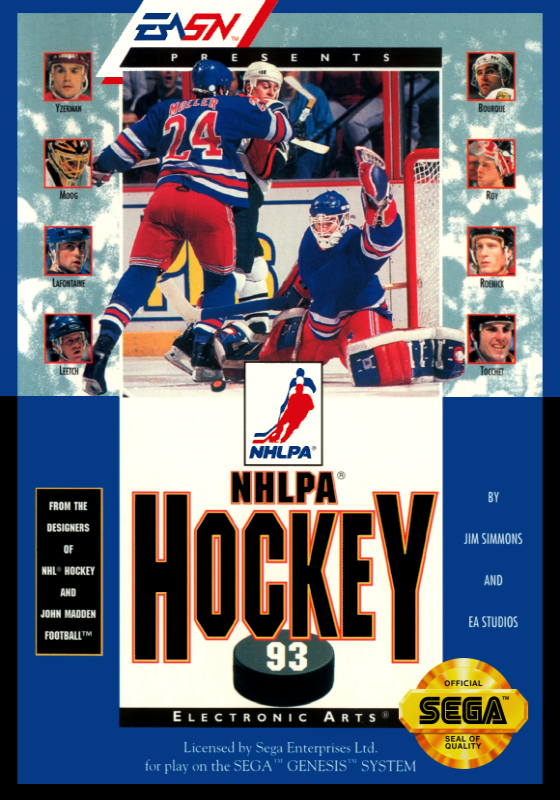 Nhlpa Hockey 93 (Usa) Genesis Print Poster