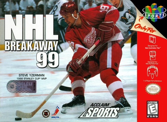 Nhl Breakaway 99 N64 Print Poster