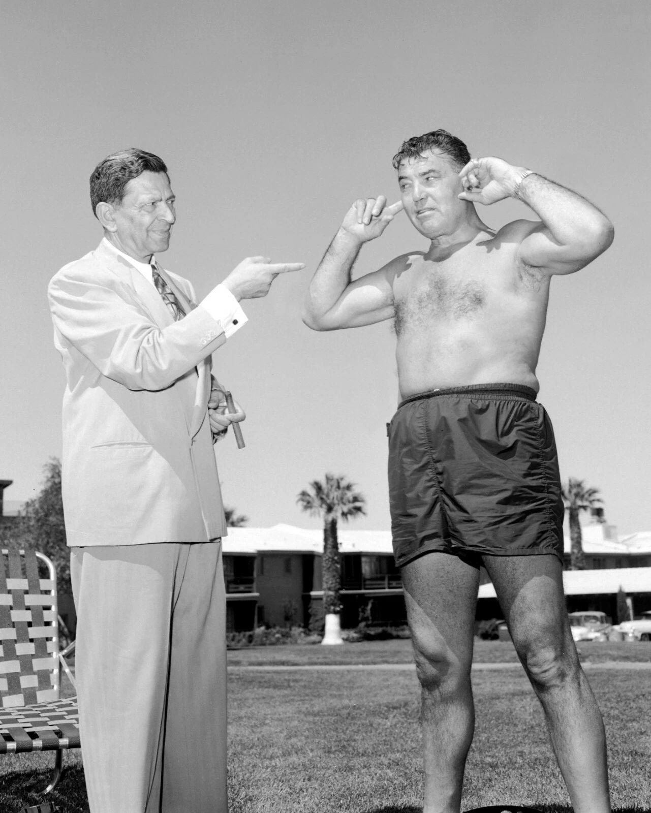 Nick The Greek Dandolas & Jack Dempsey Photo Boxing Picture Pro Gambler