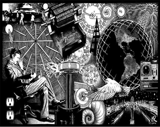 Nikola Tesla Magnet Picture Magnet Electricity Inventor Light Bulb
