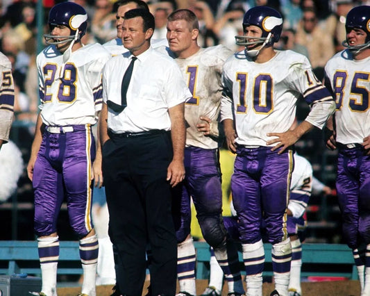 Norm Van Brocklin Photo Minnesota Vikings Picture On Side Line