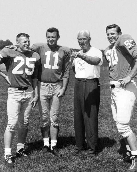 Norm Van Brocklin And Chuck Bednarik Glossy Magnet 1960 Philadelphia Eagles