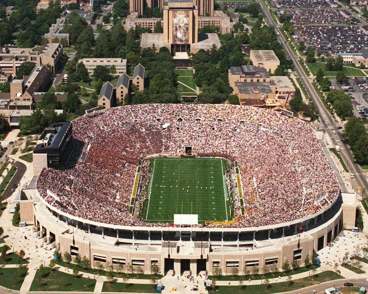 Notre Dame Stadium Photo Fighting Irish Ncaa Football 300 Piece Jigsaw Puzzle