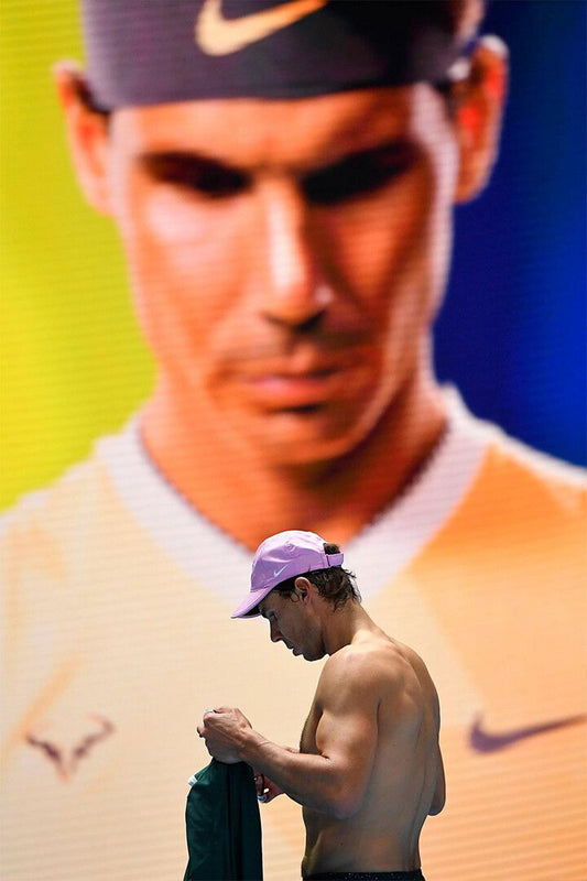 Nadal Rain Scream Tennis Player Art Home Decor Jigsaw Puzzle