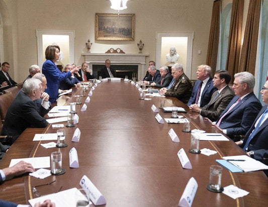 Nancy Pelosi Stands Up To Donald Trump In White House Epic Photo Picture Print