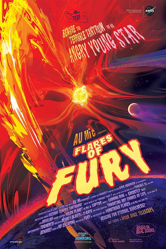 Nasa Horror Movie Style Flares Of Fury Space Science Jigsaw Puzzle