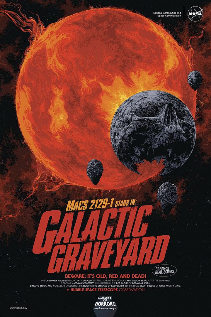 Nasa Space Horror Movie Style Galactic Graveyard Jigsaw Puzzle