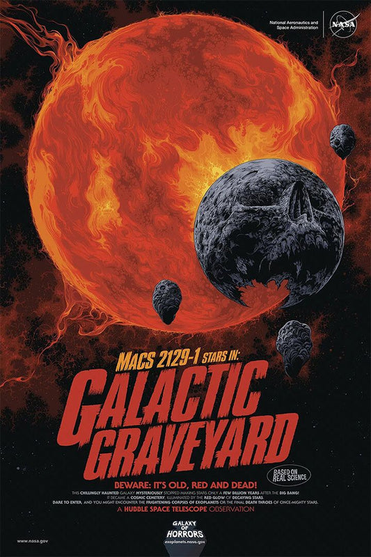 Nasa Space Horror Movie Style Galactic Graveyard Jigsaw Puzzle