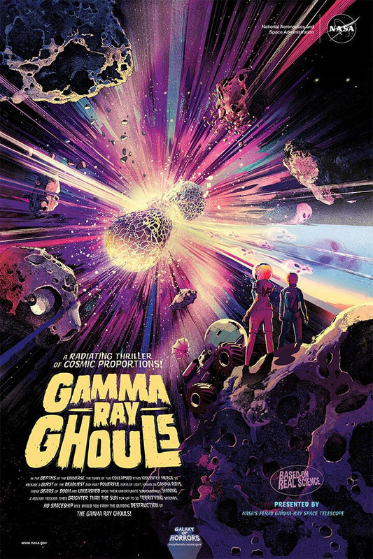 Nasa Space Horror Movie Style Gamma Ray Ghouls Jigsaw Puzzle