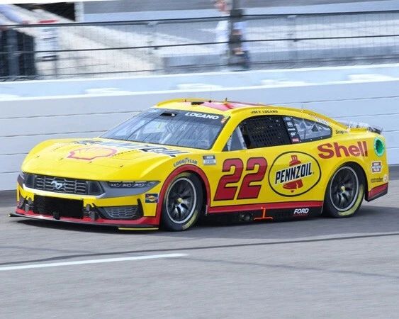 Nascar Driver Joey Logano Glossy Magnet Pennzoil Race Car Print