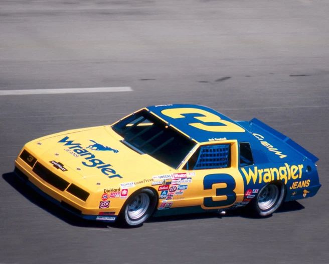 Nascar Racer Dale Earnhardt Glossy Keychain Race Car Print Winston Cup Keychain