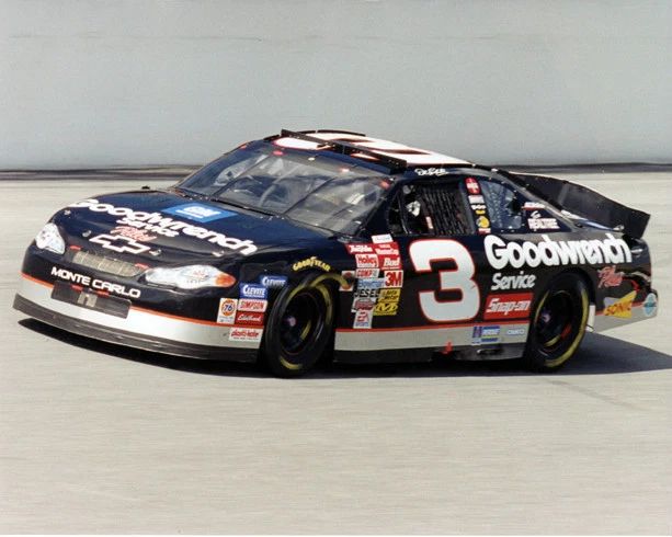 Nascar Racing Dale Earnhardt Glossy Keychain Race Car Print Daytona 500