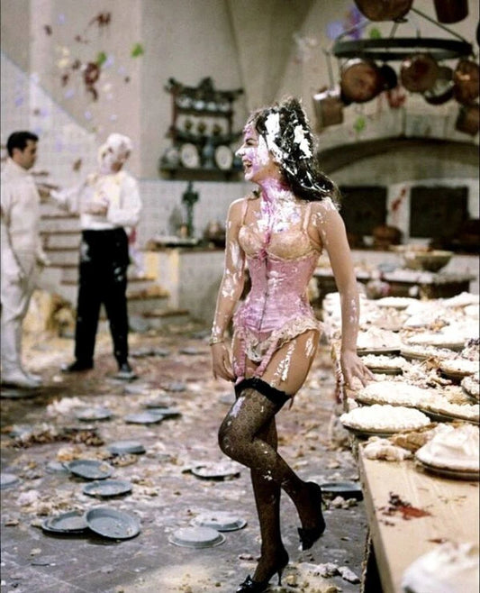 Natalie Wood Pie Fight Scene From The Great Race Picture Keychain